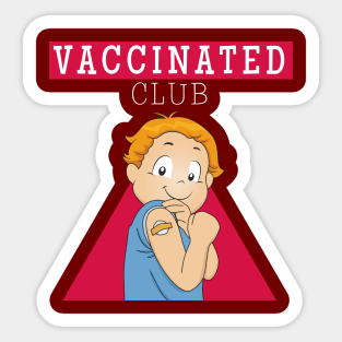Vaccinated club Sticker